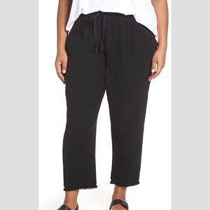 Eileen Fisher organic cotton gauze cropped pant